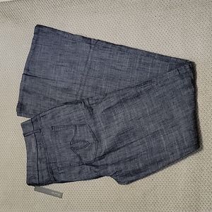 NWT Level 99 "Tanya" High Rise Flare Linen Blend Jean Trousers Size:27